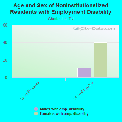 Age and Sex of Noninstitutionalized Residents with Employment Disability