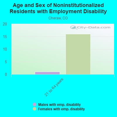 Age and Sex of Noninstitutionalized Residents with Employment Disability