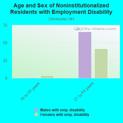 Age and Sex of Noninstitutionalized Residents with Employment Disability