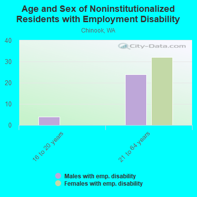 Age and Sex of Noninstitutionalized Residents with Employment Disability