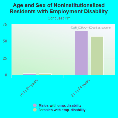 Age and Sex of Noninstitutionalized Residents with Employment Disability