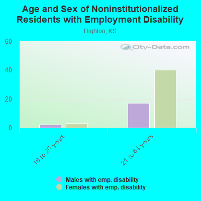 Age and Sex of Noninstitutionalized Residents with Employment Disability