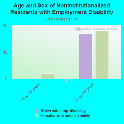 Age and Sex of Noninstitutionalized Residents with Employment Disability