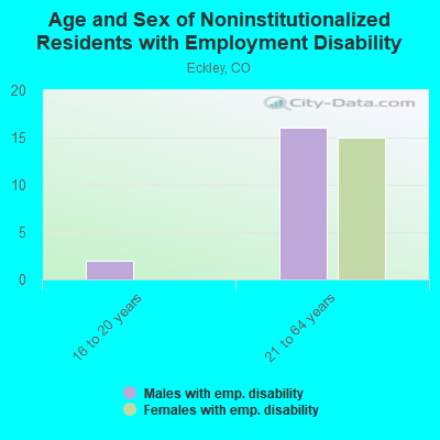 Age and Sex of Noninstitutionalized Residents with Employment Disability