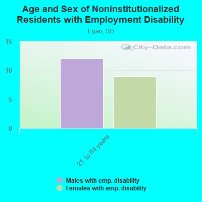 Age and Sex of Noninstitutionalized Residents with Employment Disability