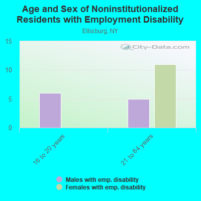 Age and Sex of Noninstitutionalized Residents with Employment Disability