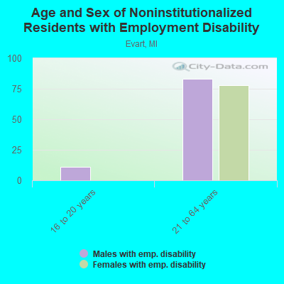 Age and Sex of Noninstitutionalized Residents with Employment Disability