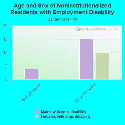 Age and Sex of Noninstitutionalized Residents with Employment Disability