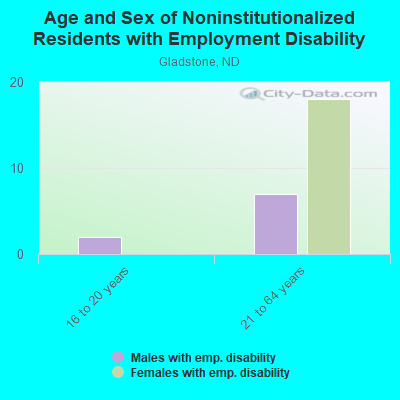 Age and Sex of Noninstitutionalized Residents with Employment Disability