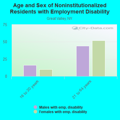 Age and Sex of Noninstitutionalized Residents with Employment Disability