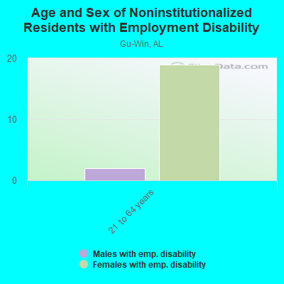 Age and Sex of Noninstitutionalized Residents with Employment Disability