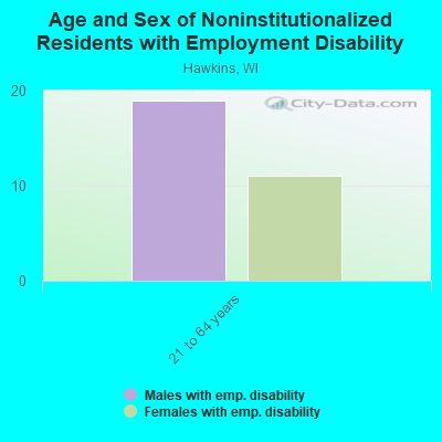 Age and Sex of Noninstitutionalized Residents with Employment Disability