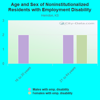 Age and Sex of Noninstitutionalized Residents with Employment Disability