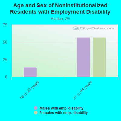 Age and Sex of Noninstitutionalized Residents with Employment Disability