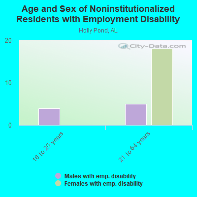 Age and Sex of Noninstitutionalized Residents with Employment Disability