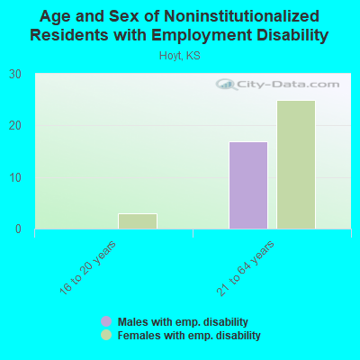 Age and Sex of Noninstitutionalized Residents with Employment Disability