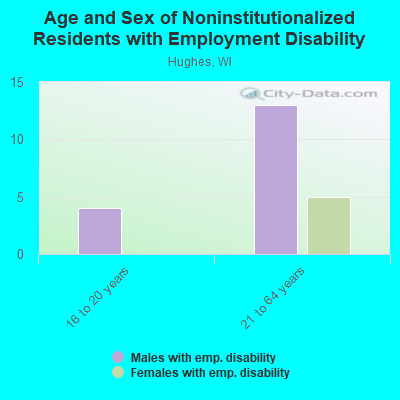 Age and Sex of Noninstitutionalized Residents with Employment Disability