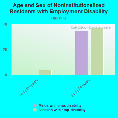 Age and Sex of Noninstitutionalized Residents with Employment Disability