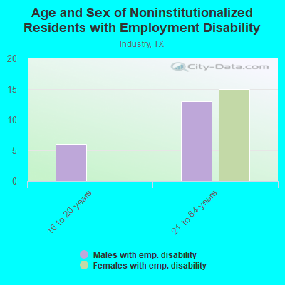 Age and Sex of Noninstitutionalized Residents with Employment Disability