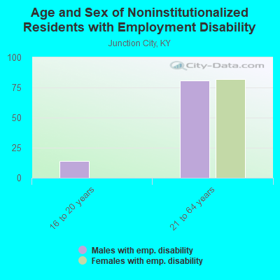 Age and Sex of Noninstitutionalized Residents with Employment Disability