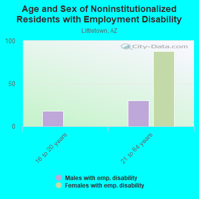 Age and Sex of Noninstitutionalized Residents with Employment Disability