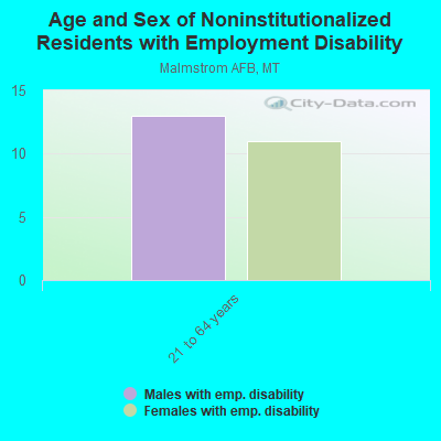 Age and Sex of Noninstitutionalized Residents with Employment Disability