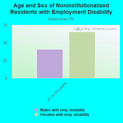 Age and Sex of Noninstitutionalized Residents with Employment Disability