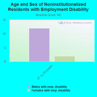 Age and Sex of Noninstitutionalized Residents with Employment Disability