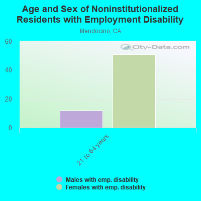 Age and Sex of Noninstitutionalized Residents with Employment Disability