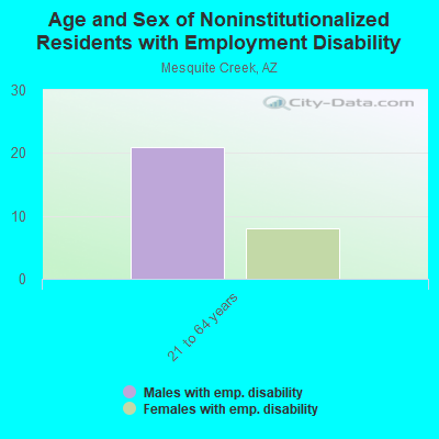 Age and Sex of Noninstitutionalized Residents with Employment Disability