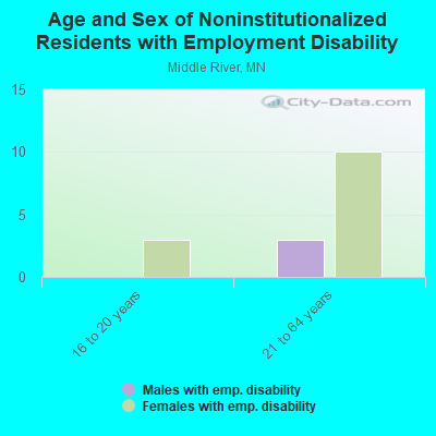 Age and Sex of Noninstitutionalized Residents with Employment Disability