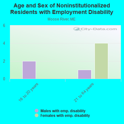 Age and Sex of Noninstitutionalized Residents with Employment Disability