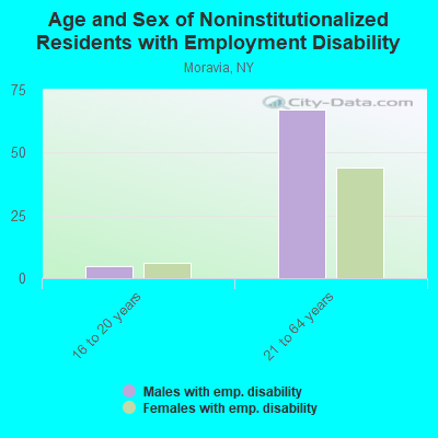 Age and Sex of Noninstitutionalized Residents with Employment Disability