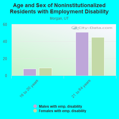 Age and Sex of Noninstitutionalized Residents with Employment Disability