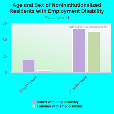 Age and Sex of Noninstitutionalized Residents with Employment Disability