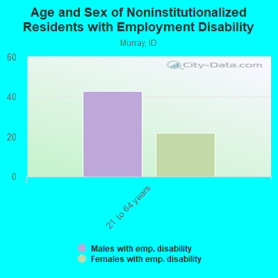 Age and Sex of Noninstitutionalized Residents with Employment Disability