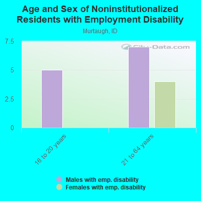 Age and Sex of Noninstitutionalized Residents with Employment Disability