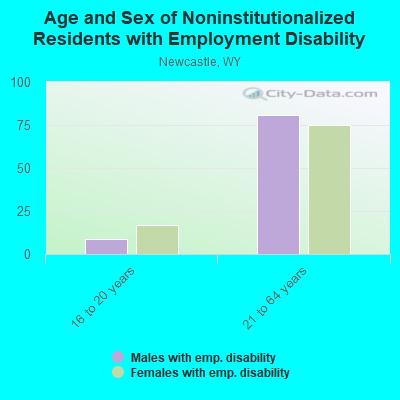 Age and Sex of Noninstitutionalized Residents with Employment Disability