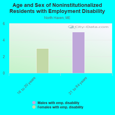 Age and Sex of Noninstitutionalized Residents with Employment Disability