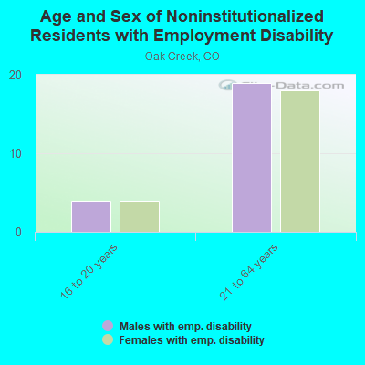 Age and Sex of Noninstitutionalized Residents with Employment Disability