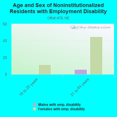 Age and Sex of Noninstitutionalized Residents with Employment Disability