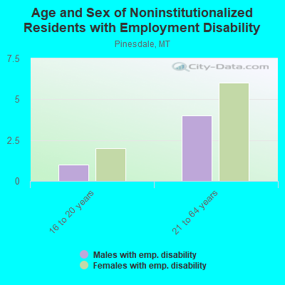 Age and Sex of Noninstitutionalized Residents with Employment Disability