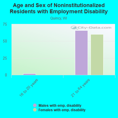 Age and Sex of Noninstitutionalized Residents with Employment Disability