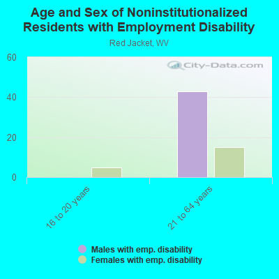 Age and Sex of Noninstitutionalized Residents with Employment Disability