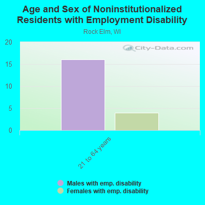 Age and Sex of Noninstitutionalized Residents with Employment Disability