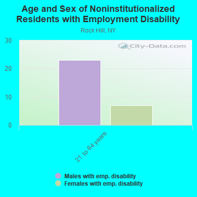 Age and Sex of Noninstitutionalized Residents with Employment Disability