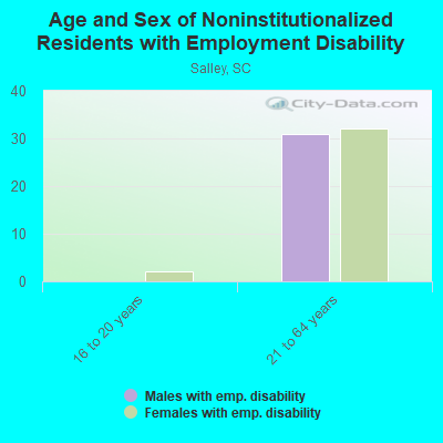 Age and Sex of Noninstitutionalized Residents with Employment Disability