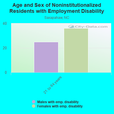 Age and Sex of Noninstitutionalized Residents with Employment Disability