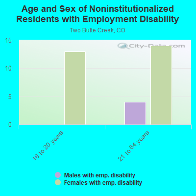 Age and Sex of Noninstitutionalized Residents with Employment Disability