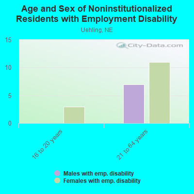 Age and Sex of Noninstitutionalized Residents with Employment Disability